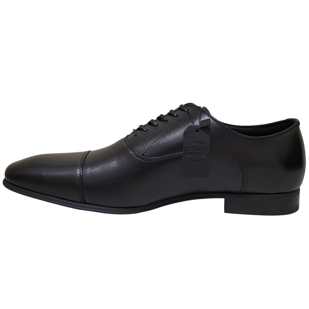 INC INTL Concepts Men Silas Cap Toe Dress Oxfords Size US 10M Black Leather - Picture 3 of 6